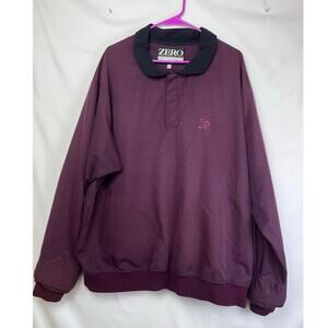 Zero Restriction Men's Size 2XL Red/Black Houndstooth Long Sleeve Golf Pullover